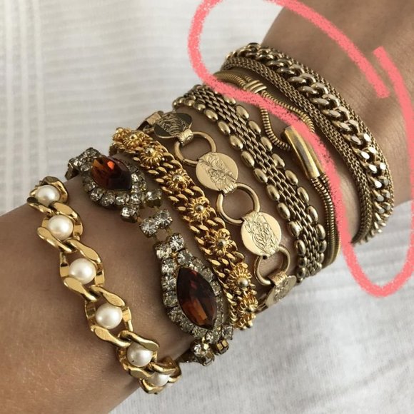 Vintage SARAH COVENTRY Mesh Gold Tone Bracelet - Picture 6 of 9